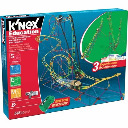 KNEX Roller Coaster Building Set Toy Plastic 546 pc KNX 77078